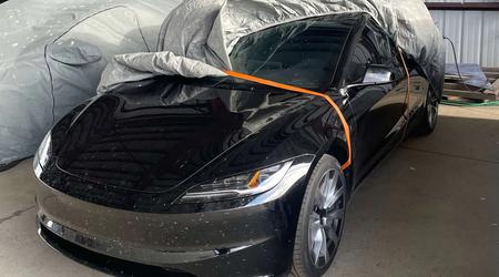 Foto des neuen Tesla Model 3 mit vom Tesla Roadster inspiriertem Design ist online aufgetaucht