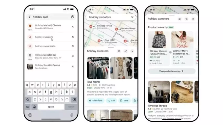 Google Maps hilft bei der Suche nach Weihnachtsgeschenken in letzter Minute