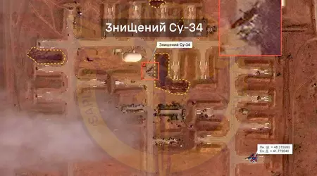 Bei einem kürzlichen Angriff auf den russischen Flugplatz Morozovsk wurde ein Su-34-Kampfjet zerstört