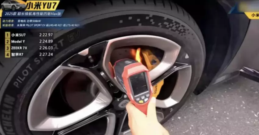 Xiaomis YU7 Max Bremsbeläge sind in Brand geraten, aber der Hersteller sah darin kein Problem