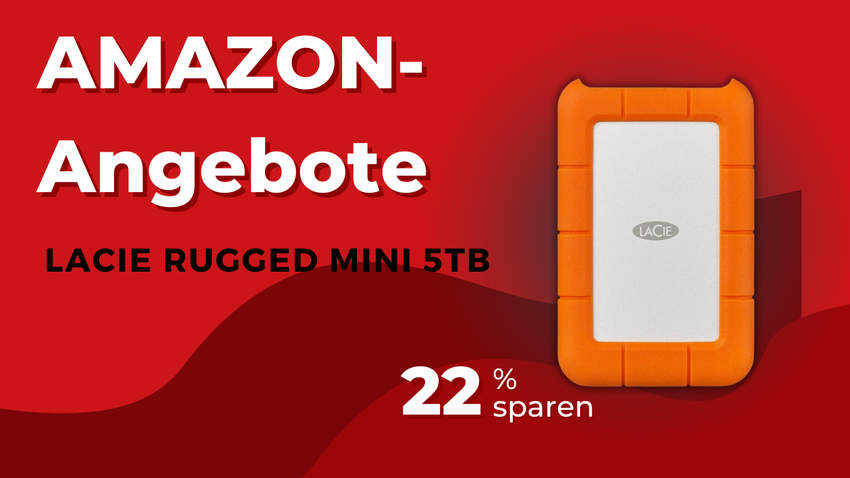 LaCie Rugged Mini 5TB Externe Festplatte – Spare 42€ zum Black Friday!