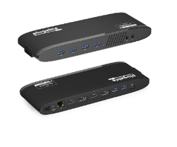 Steckbare horizontale USB 3.0-Dual-Dockingstation (UD-6950H)