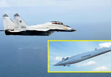 Indien hat israelische aeroballistische Rampage-Raketen mit ...