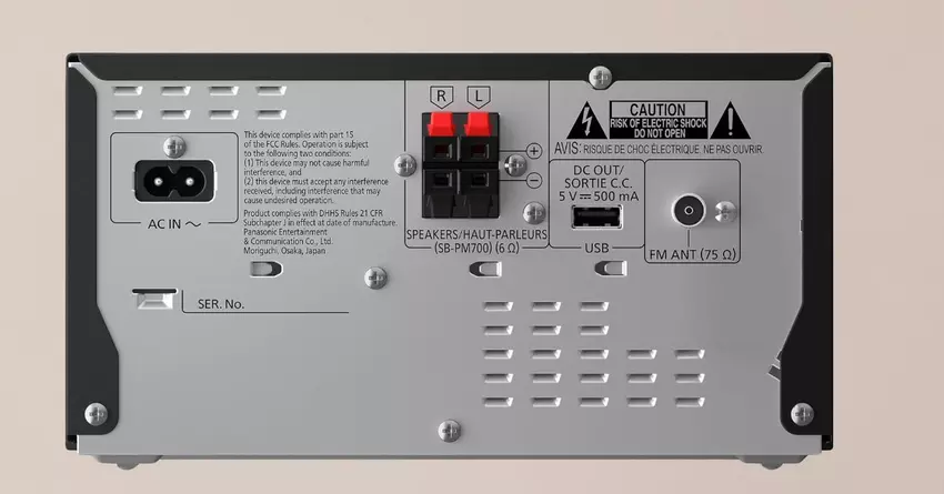 Kleine Heimstereoanlage Panasonic SC-PM704EG-K