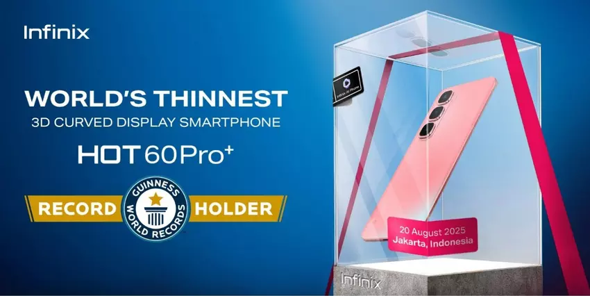 Infinix HOT 60 Pro+ stellt Weltrekord auf: dünnste Smartphone mit 3D gebogenem Bildschirm