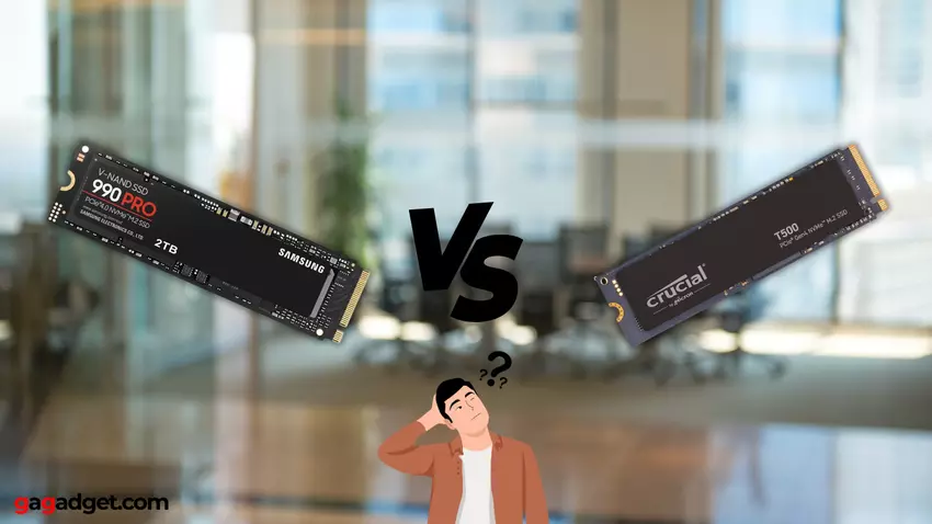 Vergleich zwischen 990 Pro und T500