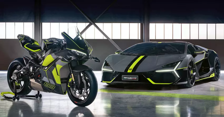 Eine neue Zusammenarbeit zwischen Ducati und Lamborghini - das Lamborghini-Sportmotorrad Panigale V4