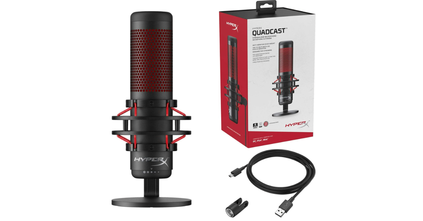 HyperX QuadCast bestes kondensatormikrofon für streaming