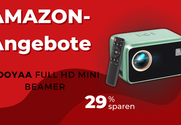 YOOYAA Mini Beamer mit AI Autofocus ...