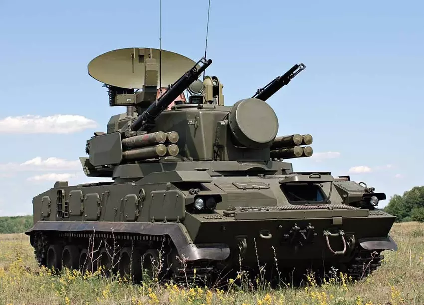 Ukrainische Nationalgarde zerstört selbstfahrenden Flugabwehrraketenwerfer Tunguska