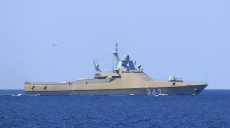 Das neue russische Schiff Pawel Derschawin, das Kalibr-Marschflugkörper und Kh-35-Schiffsabwehrraketen tragen kann, ist in der Nähe der Krim auf seiner eigenen Mine explodiert