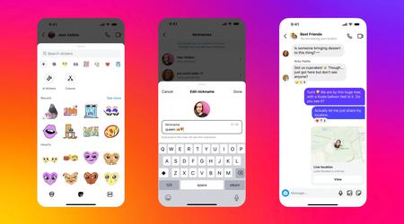 Instagram fügt Echtzeit-Geodaten und Nicknames zu persönlichen Nachrichten hinzu
