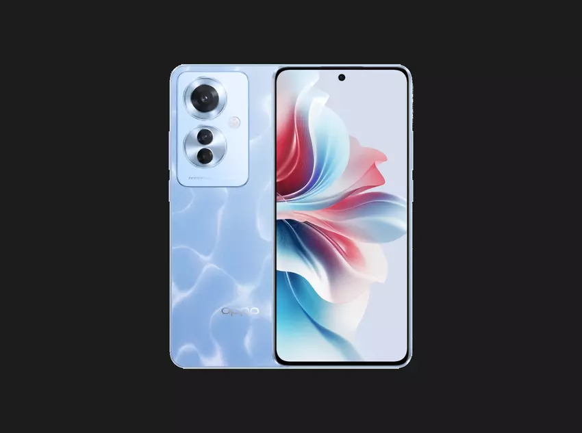 Drei Farben, 120Hz AMOLED-Display, Dimensity 7050-Chip und IP65-Schutz: Ein Insider hat Bilder und technische Daten des OPPO Reno 11 F 5G veröffentlicht