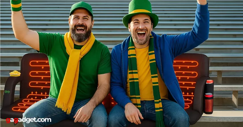 tragbares beheiztes Stadionkissen