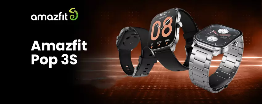 Amazfit bringt Pop 3S Smartwatch mit AMOLED-Bildschirm, SpO2-Sensor und bis zu 12 Tagen Akkulaufzeit auf den Markt