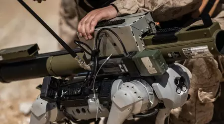 Die US-Marine hat einen chinesischen Roboterhund mit einem M72 LAW-Raketenwerfer ausgestattet
