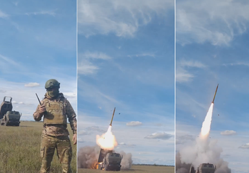 Die ukrainischen Streitkräfte zeigten ein spektakuläres ...