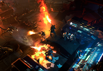 Ein Haufen Xenomorphs, ein zerstörtes Schiff ...