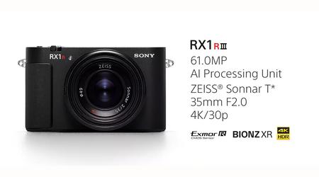 Sony hat die RX1R III Kompaktkamera vorgestellt - ein professionelles Werkzeug in Ihrer Tasche für 5100 $