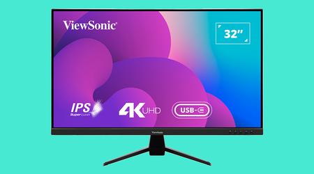 ViewSonic VX3267U: 32-Zoll 4K IPS-Monitor mit 65W Power Delivery Unterstützung 