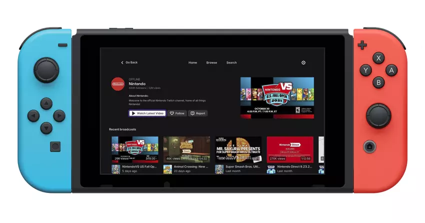 Die Twitch-App für Nintendo Switch wird am 31. Januar 2024 nicht mehr funktionieren und am 6. November nicht mehr zum Download zur Verfügung stehen