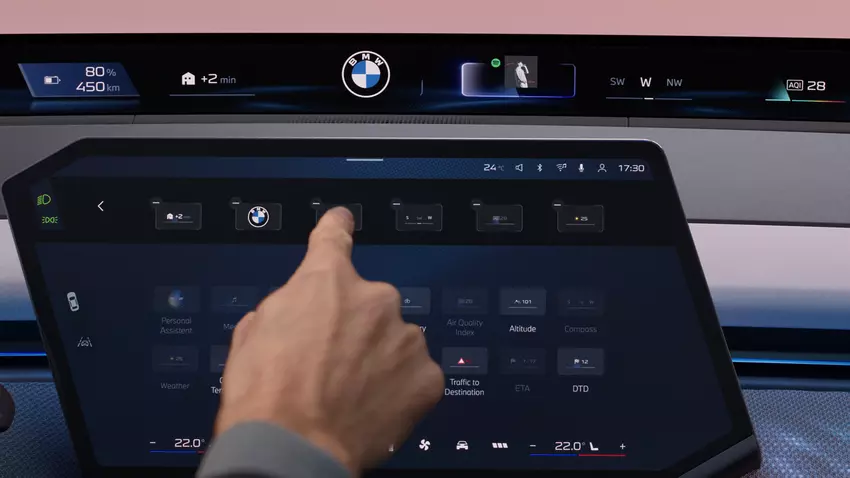 BMW Panoramic iDrive: Die Personalisierung von BMW Panoramic Vision. Foto: BMW