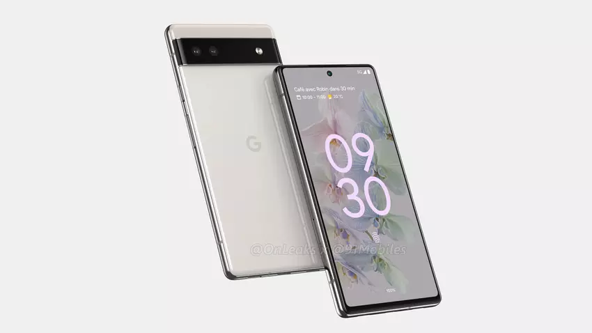 Ein vereinfachtes Google Pixel 6a, das in Renderings mit einem Design im Pixel 6-Stil enthüllt wurde