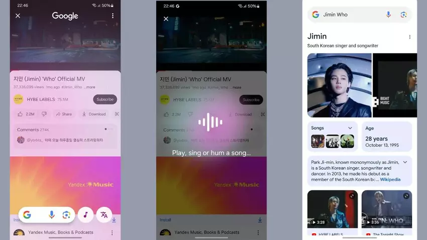 Circle to Search Musiksuche für ausgewählte Galaxy-Handys verfügbar