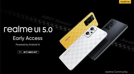 Das realme GT Neo 3T hat eine Beta-Version von realme UI 5.0 mit Android 14 Betriebssystem erhalten
