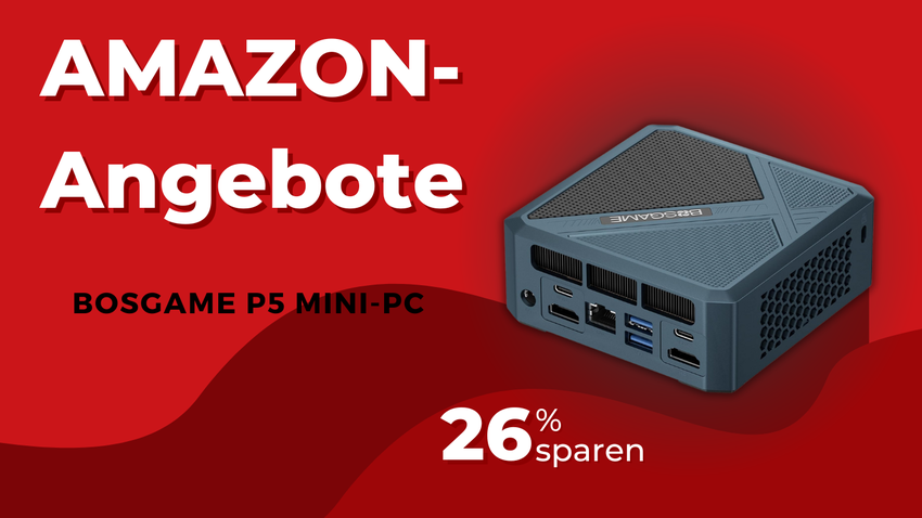 BOSGAME P5 Mini-PC – Kraftvolle 26% Preisreduktion verfügbar!