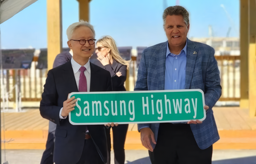 Der Samsung Highway, eine 39-Millionen-Dollar-Investition im Bundesstaat Texas, wurde offiziell eröffnet
