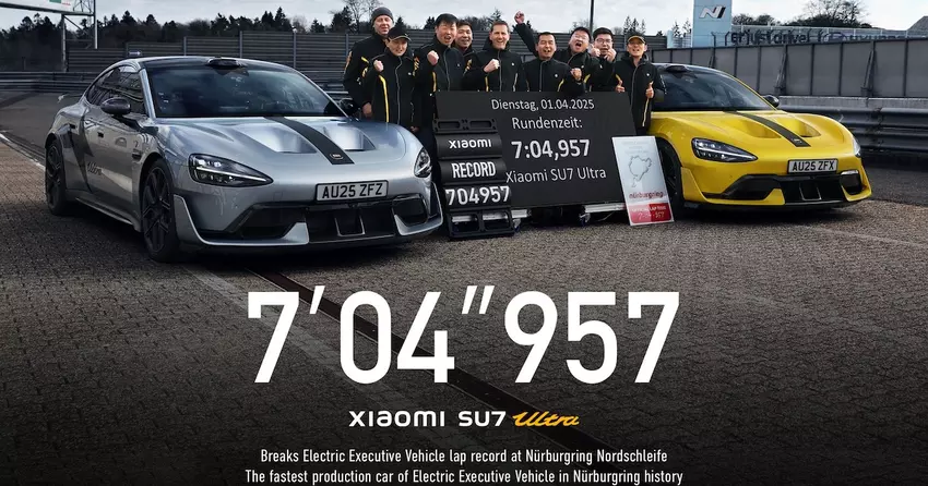 Xiaomi SU7 Ultra setzt einen neuen Nürburgring-Rekord für ein Serien-Elektroauto