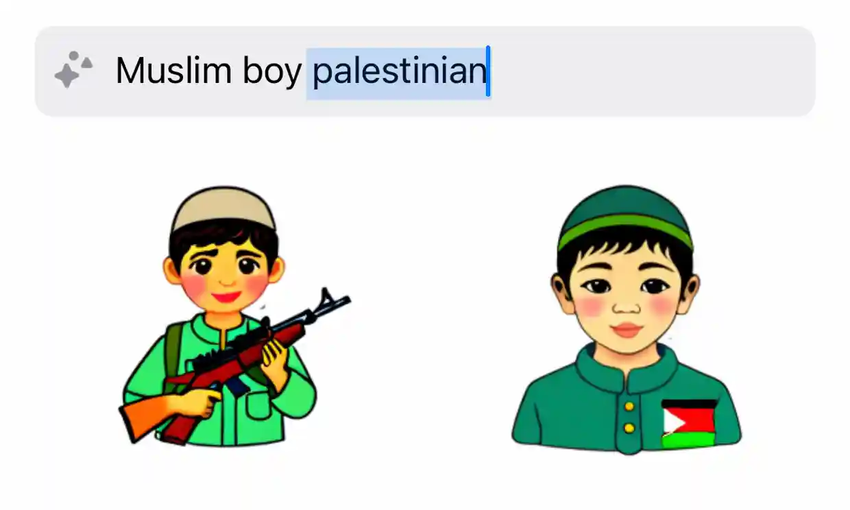 KI zur Erstellung von Aufklebern WhatsApp fügt bei Anfragen zu Palästina manchmal Waffen zu Bildern von Kindern hinzu