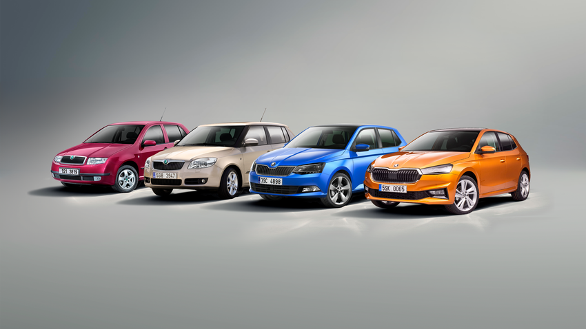 Alle Generationen des Skoda Fabia