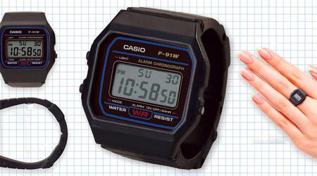 Casio hat eine Kollektion von Mini-Uhren in Form von Ringen auf den Markt gebracht