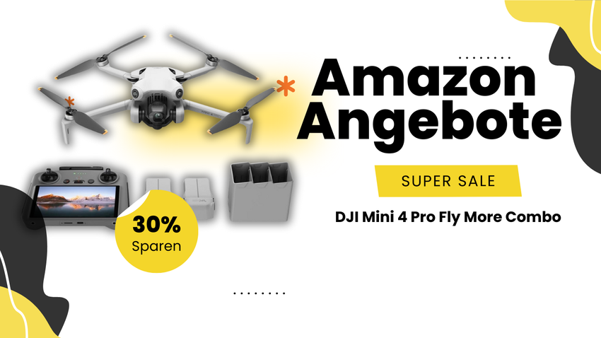DJI Mini 4 Pro Fly More Combo Drohne – Sichere dir 30% Ersparnis und zahle 365€ weniger!