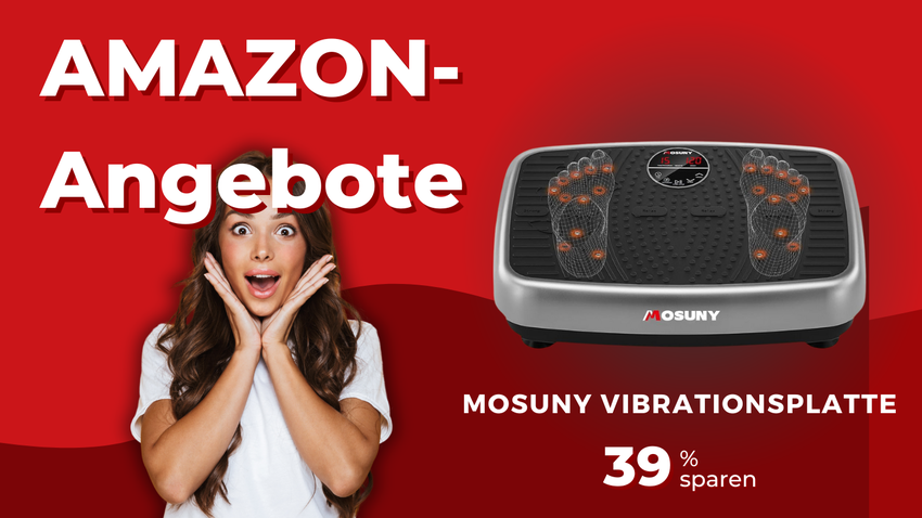 MOSUNY Vibrationsplatte mit Dual-Motor – Spare jetzt 71€!