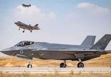 Der Kampfjet F-35 Lightning II der ...