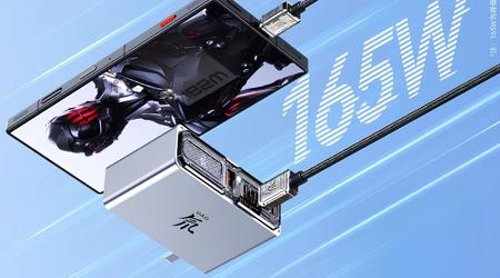 Nubia hat das Red Magic GaN-Ladegerät mit vier USB-Anschlüssen und 165 W Leistung für 48 $ vorgestellt