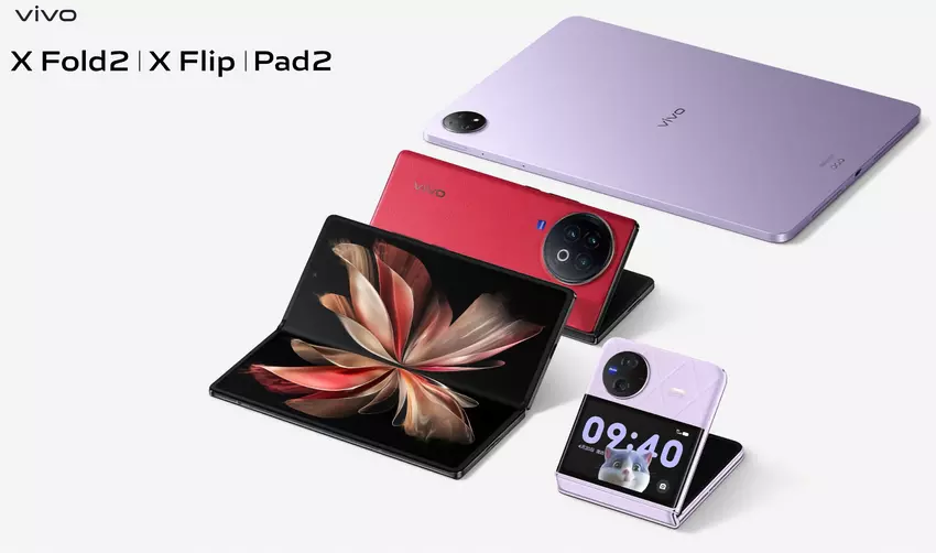Nicht nur die faltbaren Smartphones vivo X Fold 2 und vivo X Flip: vivo stellt am 20. April auch das Tablet vivo Pad 2 vor