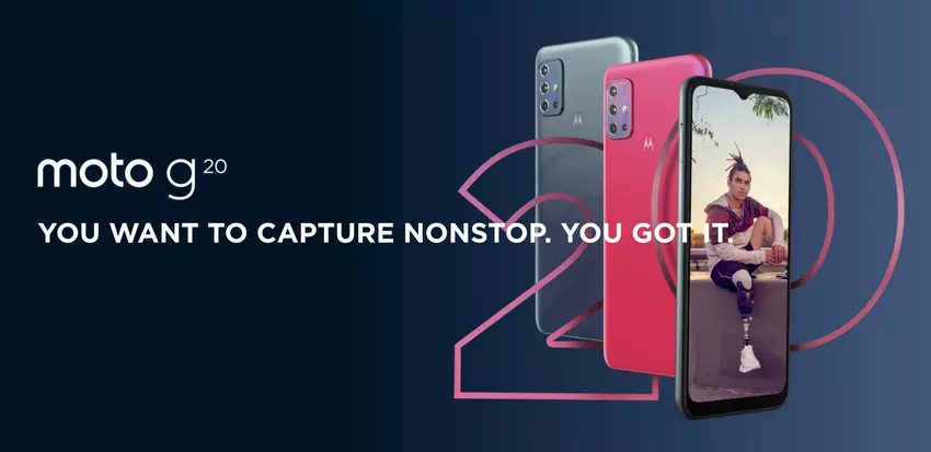 Budget-Handy für 150 Euro: Motorola stellt Moto G20 mit 90-Hz-Bildschirm, NFC, IP52-Schutz und 5000-mAh-Akku vor