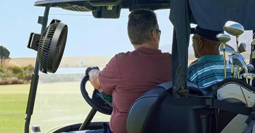 Xasla batteriebetriebener Golfcart Ventilator