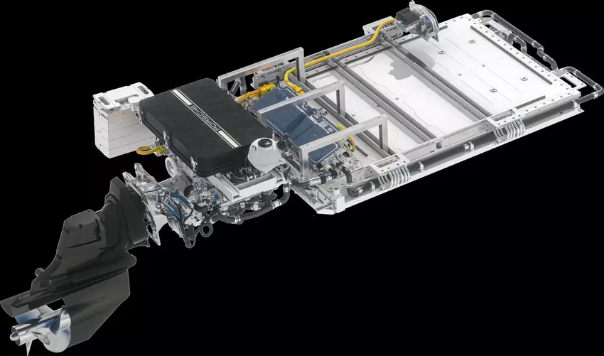 Frauscher x Porsche 850 Fantom elektrisches Antriebssystem