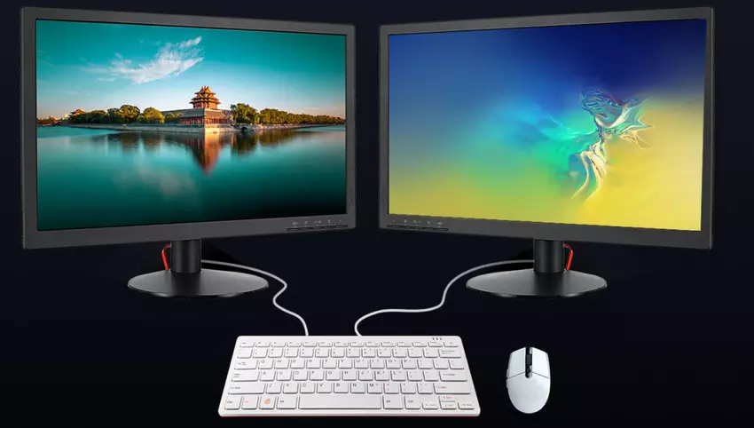 Orange Pi 800 Computer in einer Tastatur mit Rockchip RK3399 Prozessor