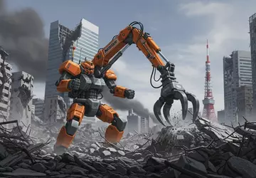 Japans neue Mega-Maschinen: Rettungsroboter sollen Trümmer ...