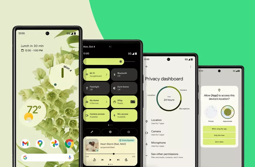 Sie ist da! Google hat eine stabile Version von Android 12 für Pixel-Smartphones veröffentlicht