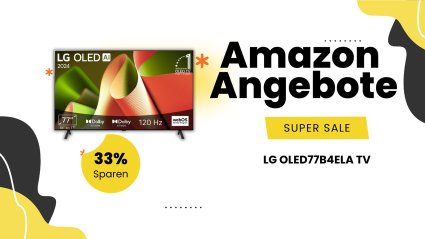 LG OLED77B4ELA 4K TV – Gigantische Ersparnis: 827€ Rabatt bei Amazon!