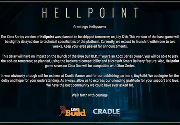 Die Xbox Series-Version von Hellpoint wurde ...