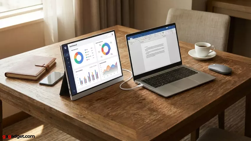 tragbares Display für die Arbeit