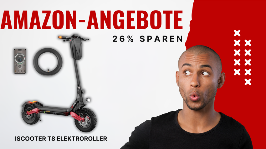 ISCOOTER T8 Elektroroller mit Straßenzulassung – Jetzt 230€ reduziert!
